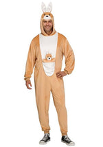 Adult Kangaroo Onesie Costume - US 7750