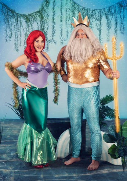 Disney The Little Mermaid King Triton Costume for Men - US 5215