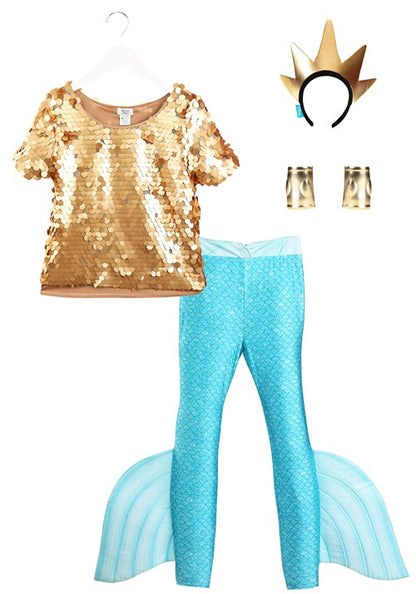 Disney The Little Mermaid King Triton Costume for Men - US 5215