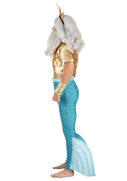 Disney The Little Mermaid King Triton Costume for Men - US 5215