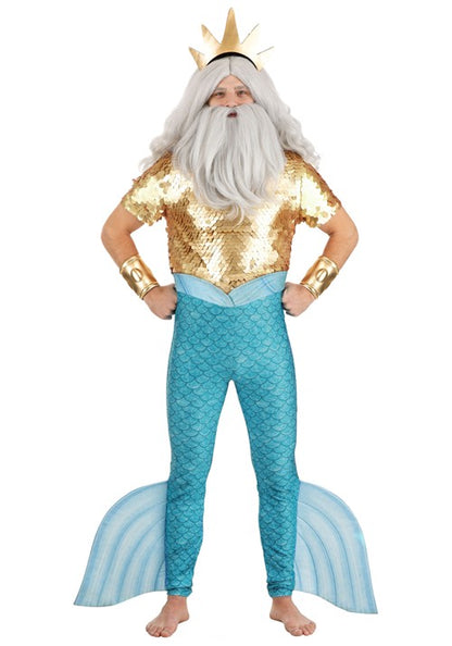Disney The Little Mermaid King Triton Costume for Men - US 5215