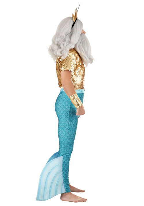 Disney The Little Mermaid King Triton Costume for Men - US 5215