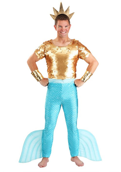 Disney The Little Mermaid King Triton Costume for Men - US 5215