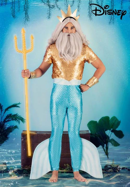 Disney The Little Mermaid King Triton Costume for Men - US 5215