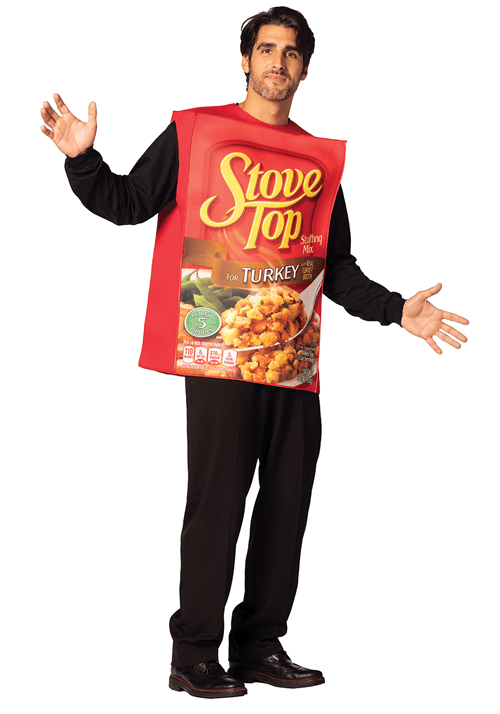 Kraft Stove Top Turkey Stuffing Costume for Adults - US 1836