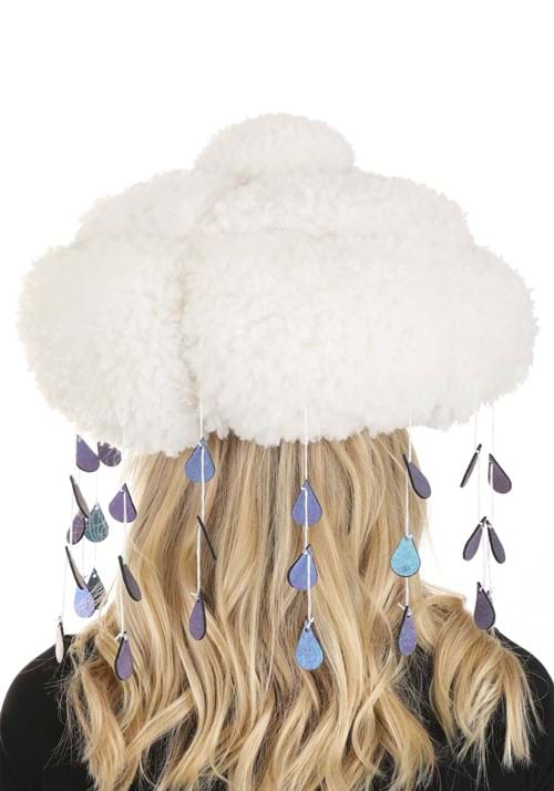 Adult Sherpa Light-Up Rain Cloud Costume Hat - US 2882