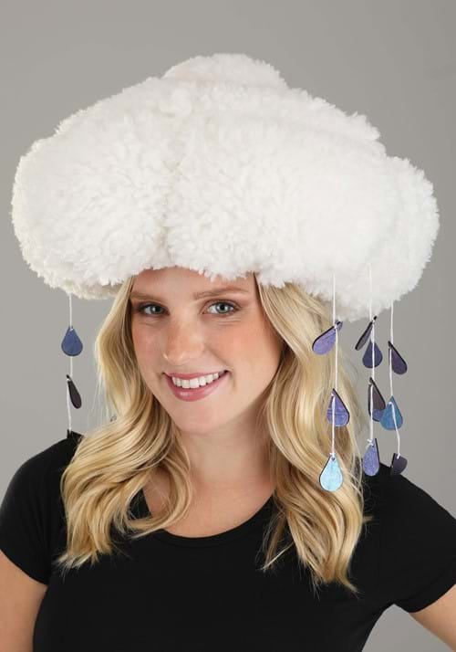 Adult Sherpa Light-Up Rain Cloud Costume Hat - US 2882