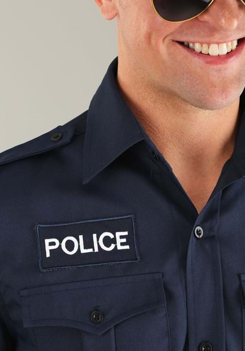 Men's Long Sleeve Police Costume Shirt - US 0658