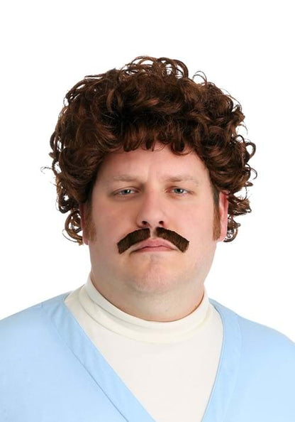 Lovable Luchador Men's Wig and Mustache Costume Kit - US 1350