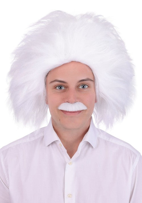 Adult Mad Scientist Costume Wig and Mustache Kit - US 9749