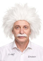 Adult Mad Scientist Costume Wig and Mustache Kit - US 9749