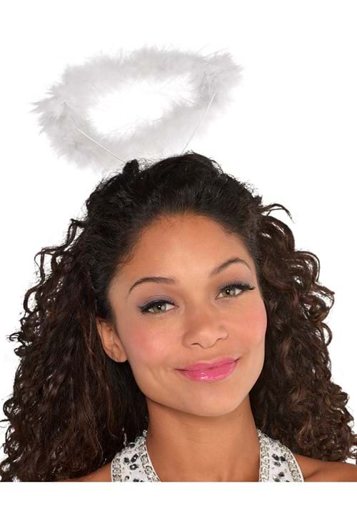 Adult Marabou White Halo Costume Accessory - US 6262