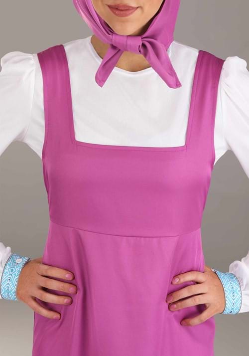 Masha and the Bear Masha Costume for Adults - US 5063