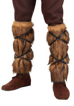 Adult Medieval Costume Fur Leg Wraps - US 7123