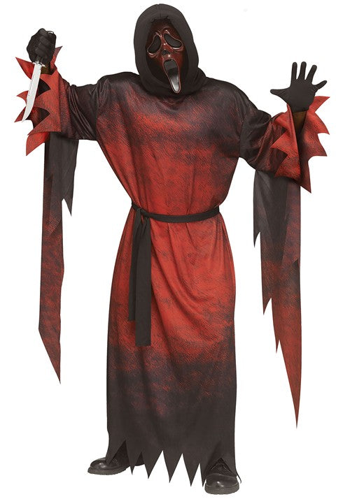 Adult Midnight Red Ghost Face Costume - US 7407