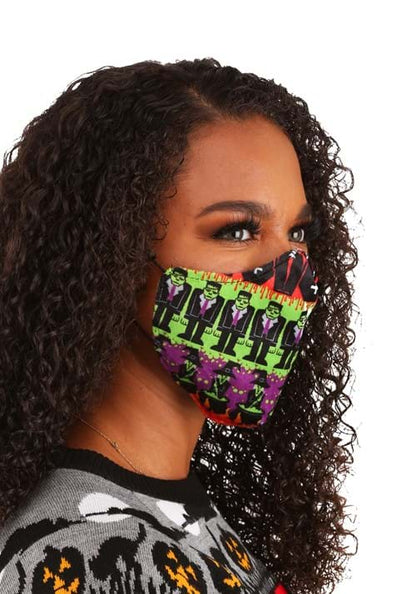 Monsters Sublimated Face Mask for Adults - US 9964