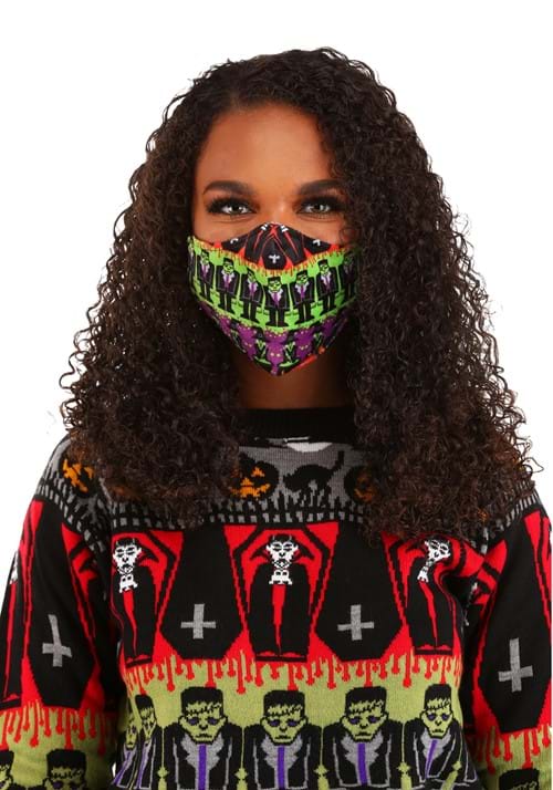 Monsters Sublimated Face Mask for Adults - US 9964