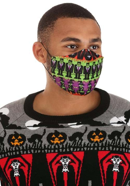 Monsters Sublimated Face Mask for Adults - US 9964
