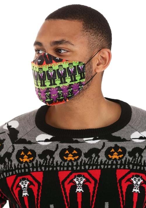 Monsters Sublimated Face Mask for Adults - US 9964