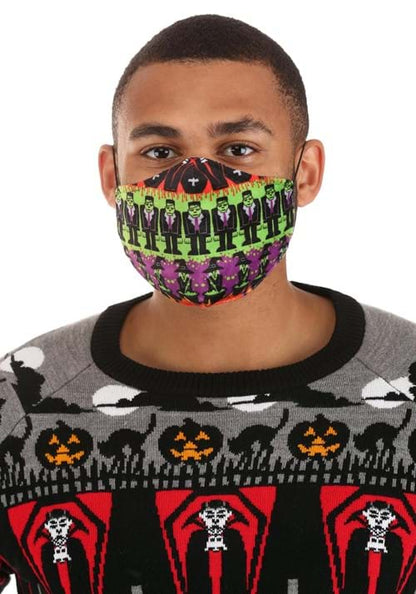 Monsters Sublimated Face Mask for Adults - US 9964