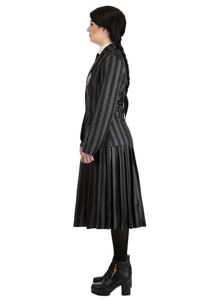 Deluxe Nevermore Academy Wednesday Women's Costume - US 8393