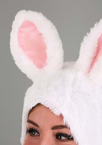 Adult Open Face White Bunny Costume - US 1213