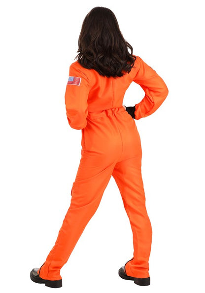 Orange Astronaut Jumpsuit Adult Costume - US 5795