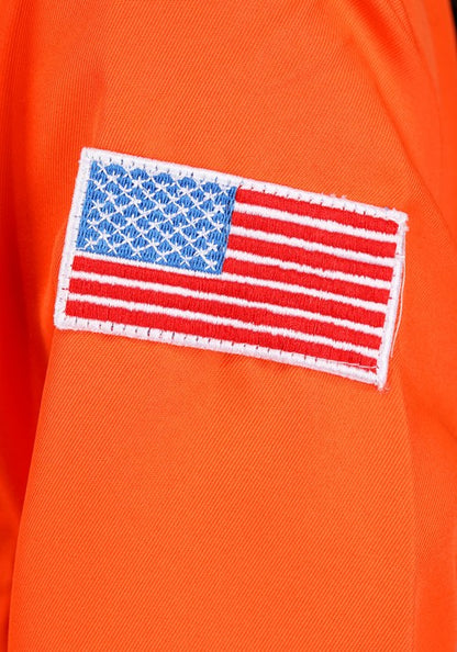 Orange Astronaut Jumpsuit Adult Costume - US 5795