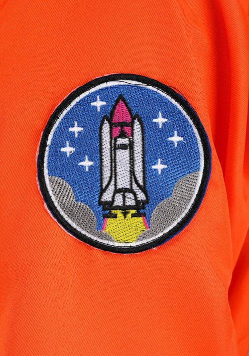 Orange Astronaut Jumpsuit Adult Costume - US 5795