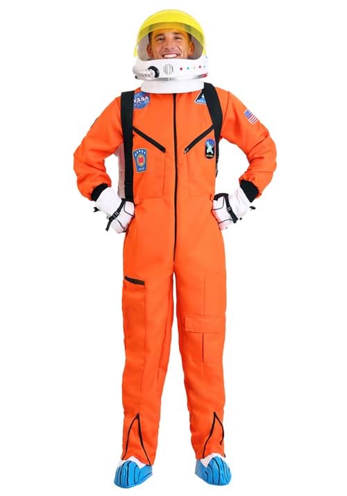 Orange Astronaut Jumpsuit Adult Costume - US 5795