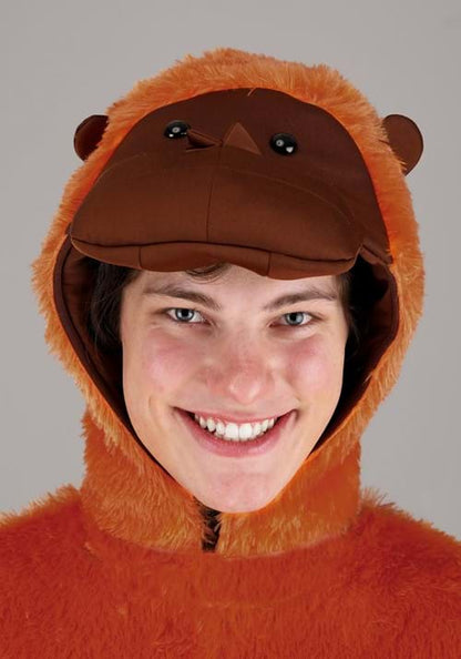 Orange Orangutan Costume for Adults - US 0548