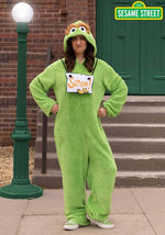 Sesame Street Oscar the Grouch Jumpsuit Adult Costume - US 4392