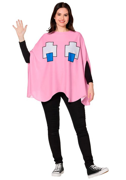 Adult Pinky PAC-MAN Poncho Costume - US 4981