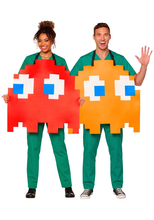 Adult PAC-MAN Reversable Clyde / Blinky Costume - US 3365