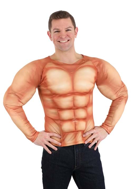 Adult Padded Muscle Costume Shirt - US 3552