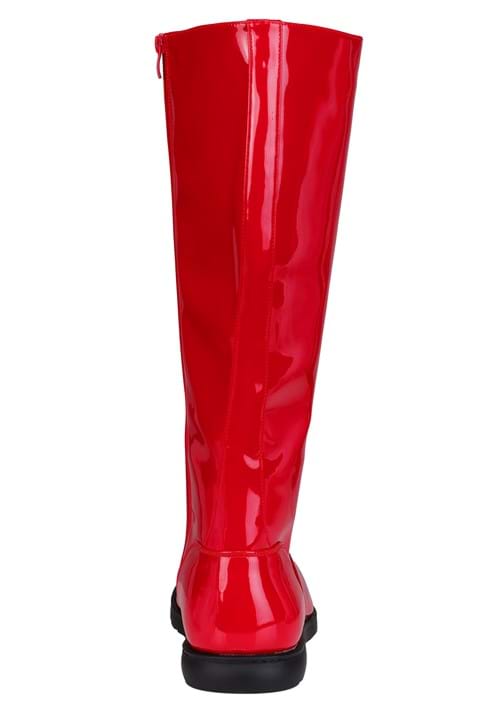 Patent Red Wrestling Adult Costume Boots - US 8059