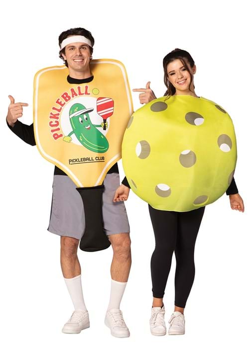 Adult Pickleball Paddle & Ball Couples Costume - US 7725