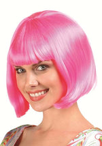 Women's Pink Bob Costume Wig - US 9630