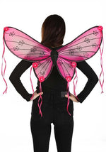 Pink Floral Costume Wings for Adults - US 6364