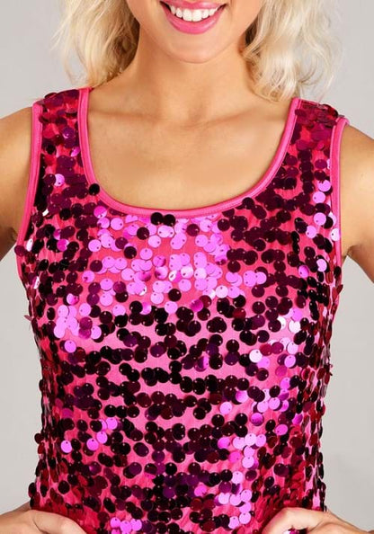 Pink Pop Singer Costume for Women - US 7061