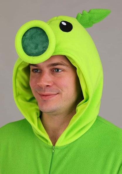 Adult Plants vs Zombies Peashooter Onesie Costume - US 8125