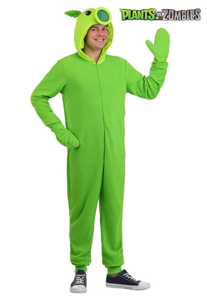 Adult Plants vs Zombies Peashooter Onesie Costume - US 8125