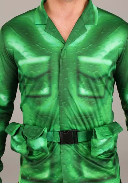 Adult Plastic Green Army Man Costume - US 9279