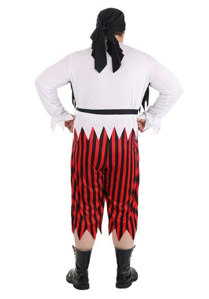 Men's Plus Size Scallywag Pirate Costume - US 7373