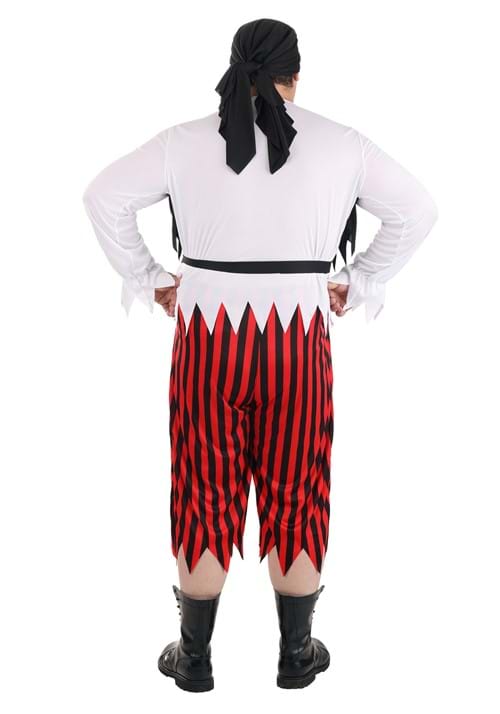 Men's Plus Size Scallywag Pirate Costume - US 7373