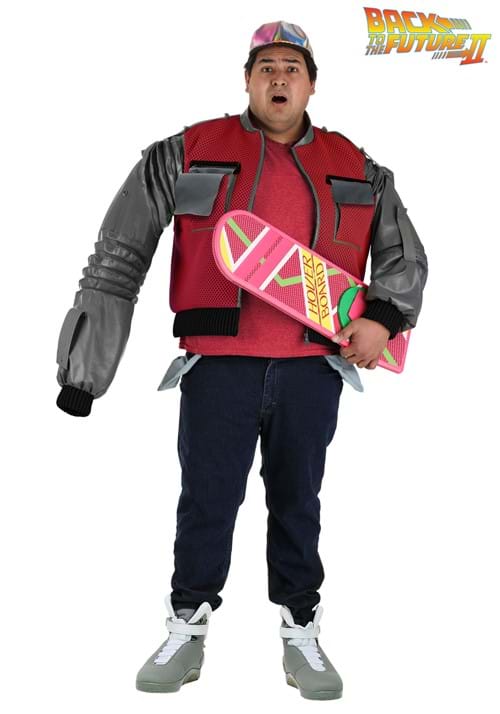 Plus Size Authentic Marty McFly Jacket Costume for Men - US 4804