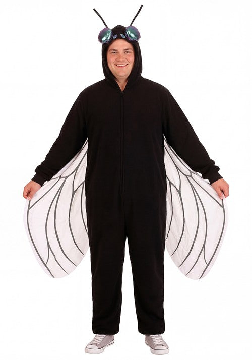 Plus Size Fleece Fly Costume Onesie for Adults - US 6829
