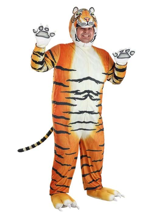 Plus Size Realistic Tiger Costume for Adults - US 1720