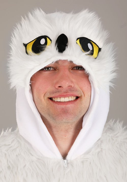 Plush White Owl Costume for Adults - US 6159
