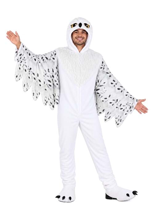 Plush White Owl Costume for Adults - US 6159